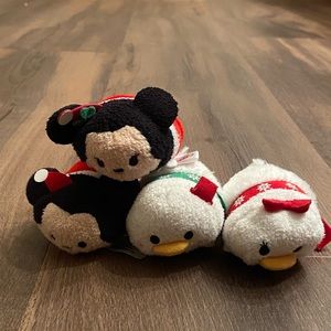 4 set christmas mickey minnie donald daisy tsum tsums!